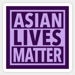 Asian Lives Matter (lavender) Sticker